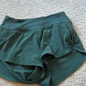 Women's Green Athletic Shorts